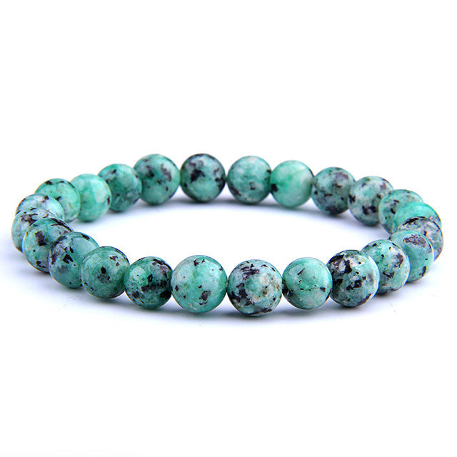 Men's Gorgeous Semi-precious Stones Women's Jewelry Beaded Bracelet