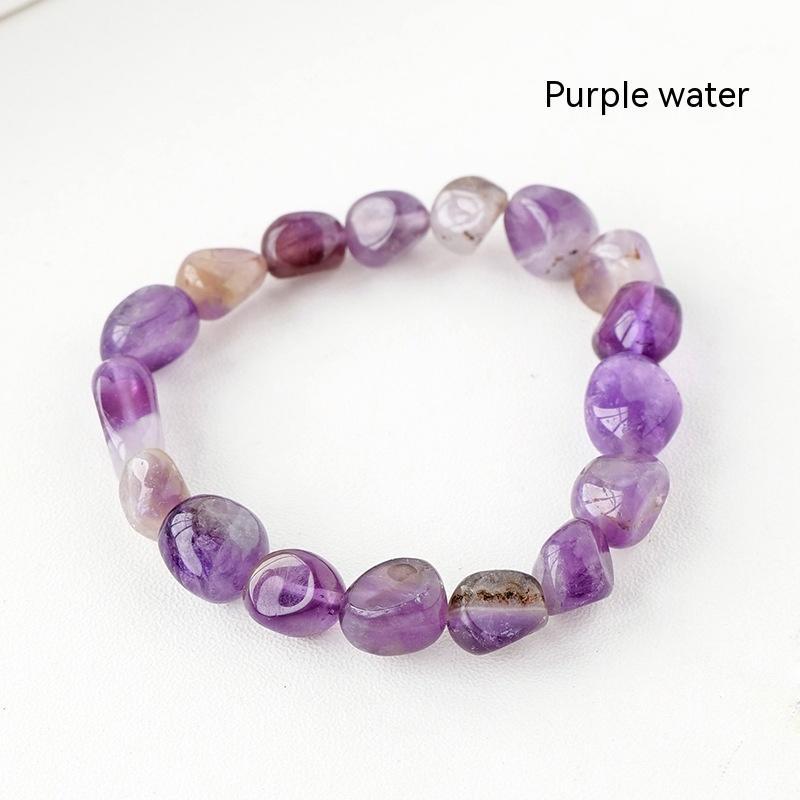 Natural Crystal Stone Rolling Stone Bracelet