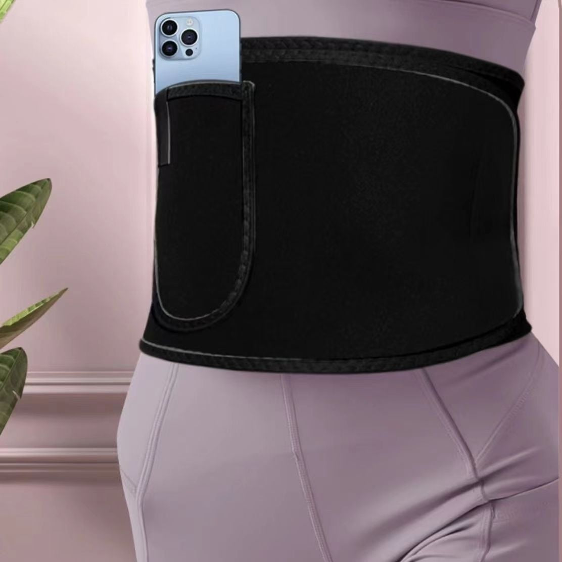 Violently Sweat Waistband Exercise Fitness Belly Contracting Weight Loss Waist Support Trainer
