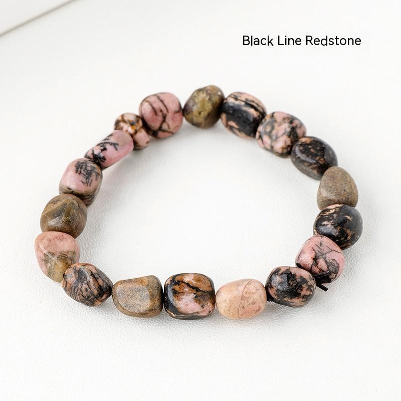 Natural Crystal Stone Rolling Stone Bracelet