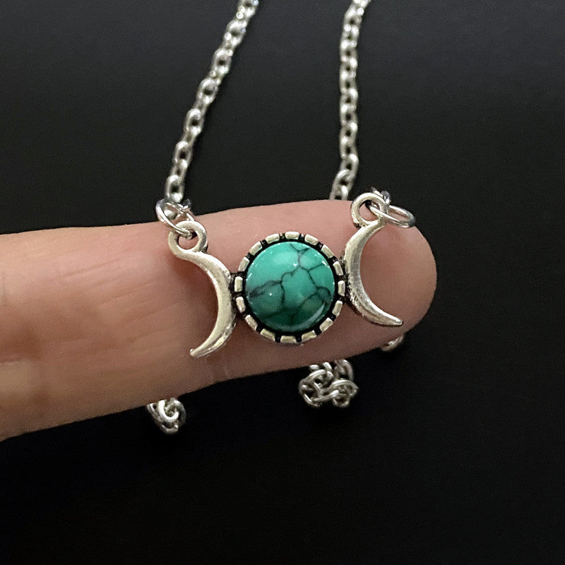Natural Stone Necklace Amethyst Guardian Stone