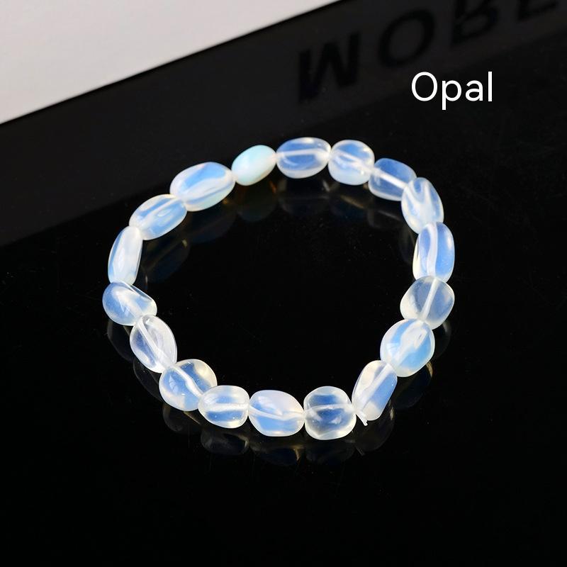 Natural Crystal Stone Rolling Stone Bracelet