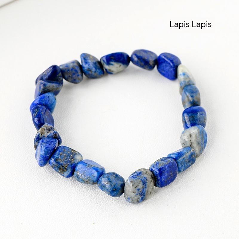 Natural Crystal Stone Rolling Stone Bracelet