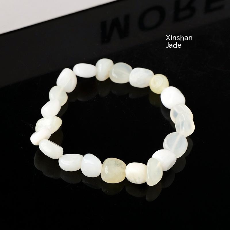 Natural Crystal Stone Rolling Stone Bracelet