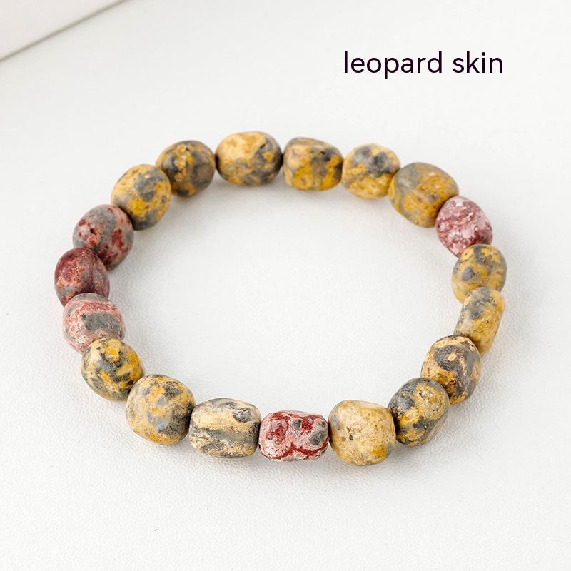 Natural Crystal Stone Rolling Stone Bracelet