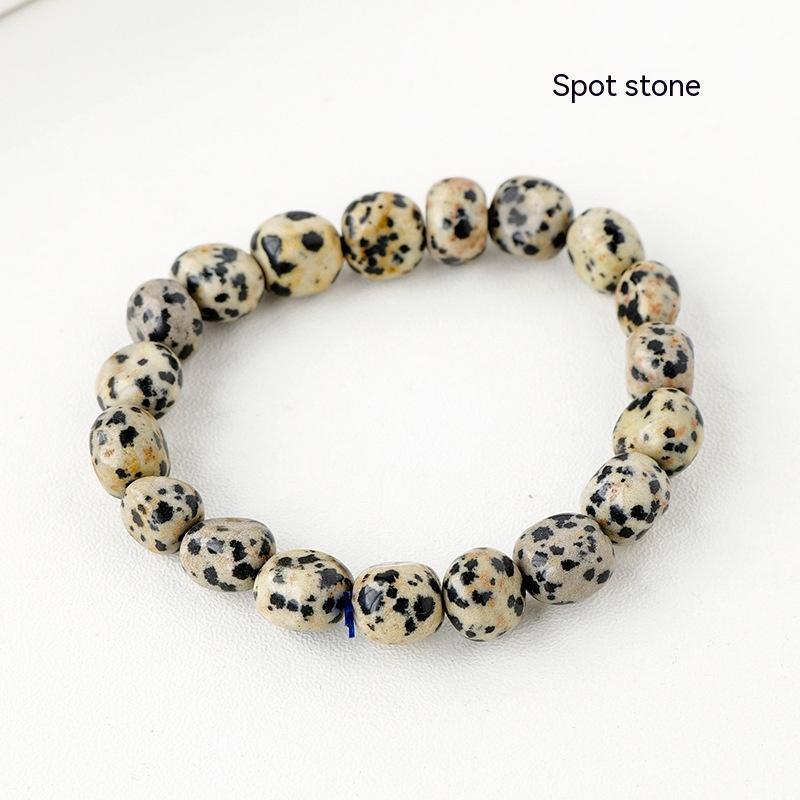 Natural Crystal Stone Rolling Stone Bracelet