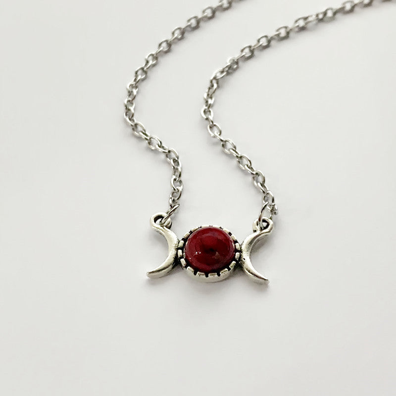 Natural Stone Necklace Amethyst Guardian Stone