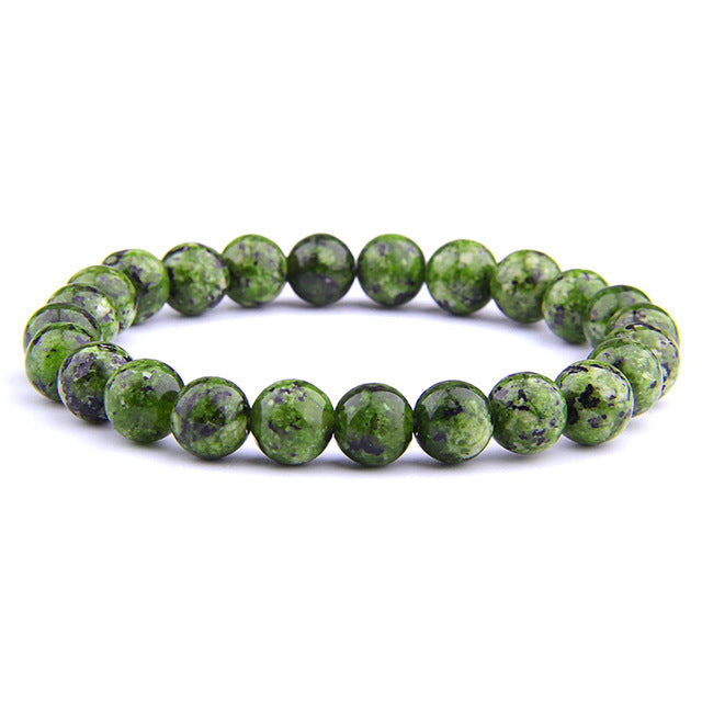 Men's Gorgeous Semi-precious Stones Women's Jewelry Beaded Bracelet