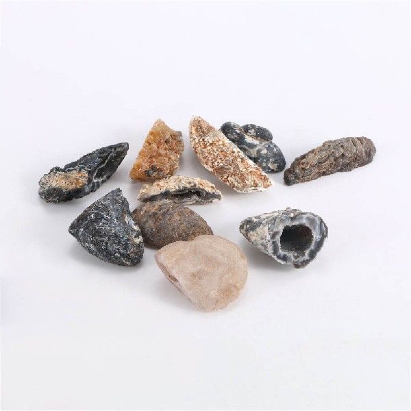 1Pc Irregular Crystal Pendant Raw Stones Slice Natural