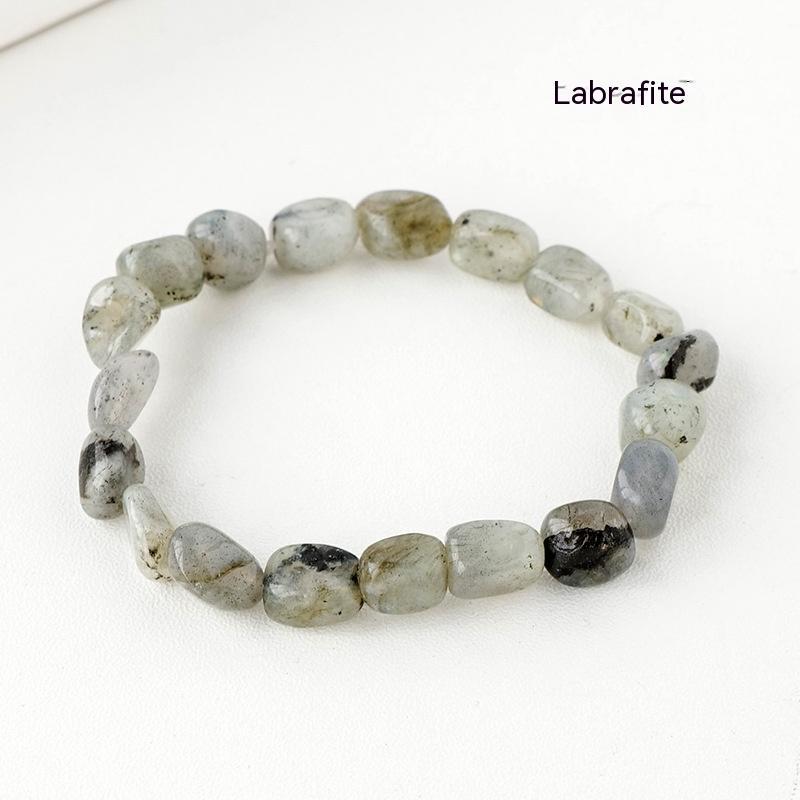 Natural Crystal Stone Rolling Stone Bracelet