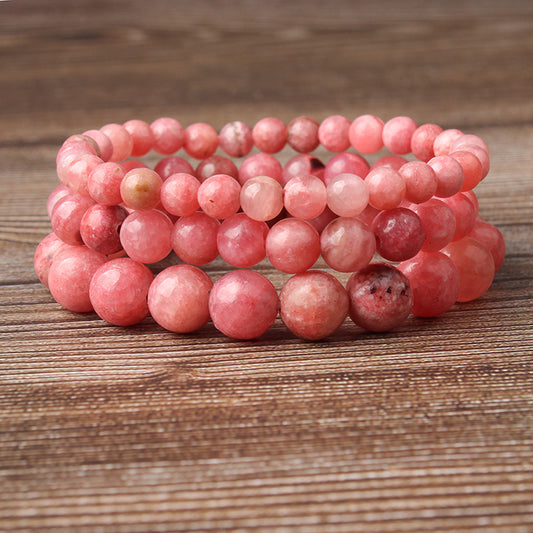 Natural stone red grain stone bracelet