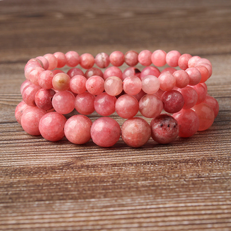 Natural stone red grain stone bracelet