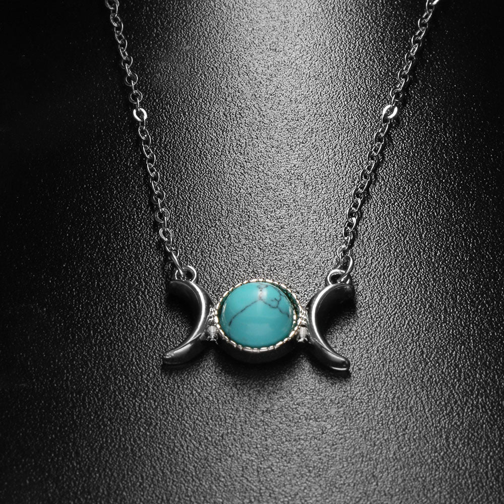 Natural Stone Necklace Amethyst Guardian Stone