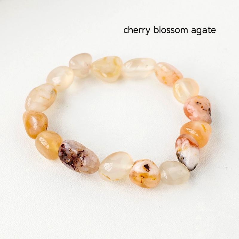 Natural Crystal Stone Rolling Stone Bracelet