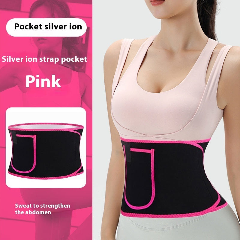 Violently Sweat Waistband Exercise Fitness Belly Contracting Weight Loss Waist Support Trainer
