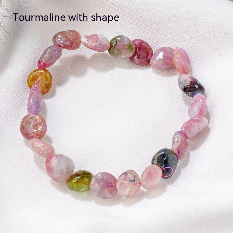 Natural Crystal Stone Rolling Stone Bracelet