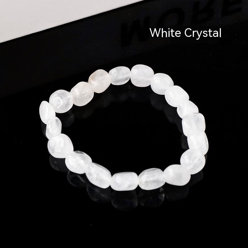 Natural Crystal Stone Rolling Stone Bracelet