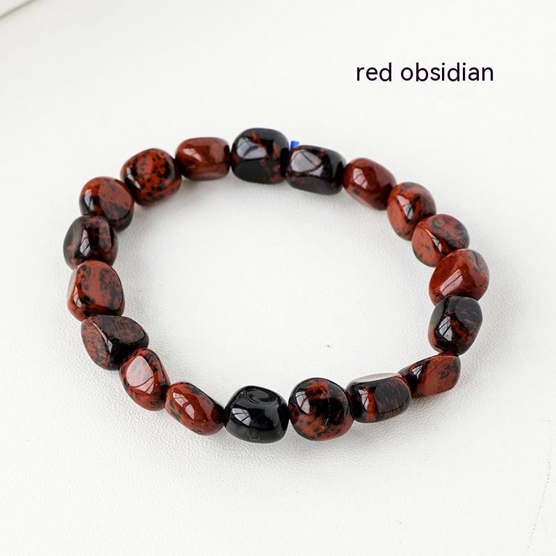 Natural Crystal Stone Rolling Stone Bracelet