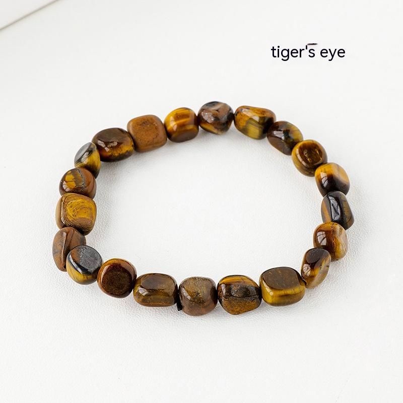 Natural Crystal Stone Rolling Stone Bracelet