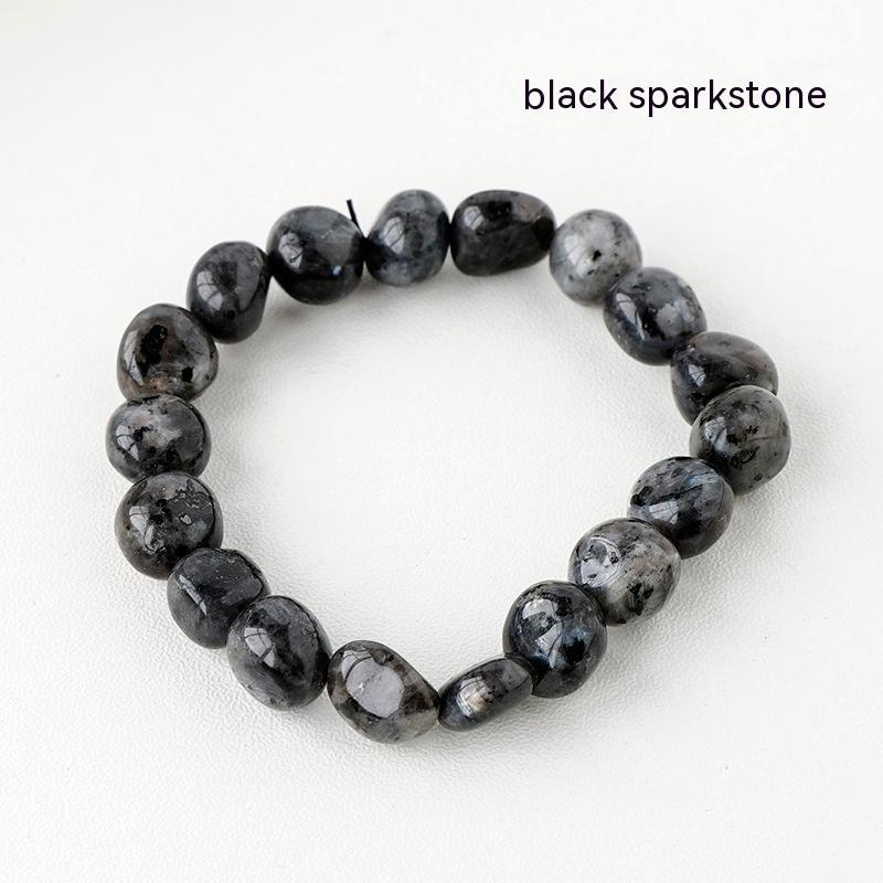 Natural Crystal Stone Rolling Stone Bracelet