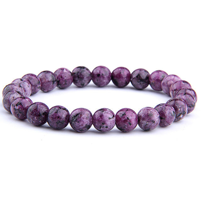 Men's Gorgeous Semi-precious Stones Women's Jewelry Beaded Bracelet