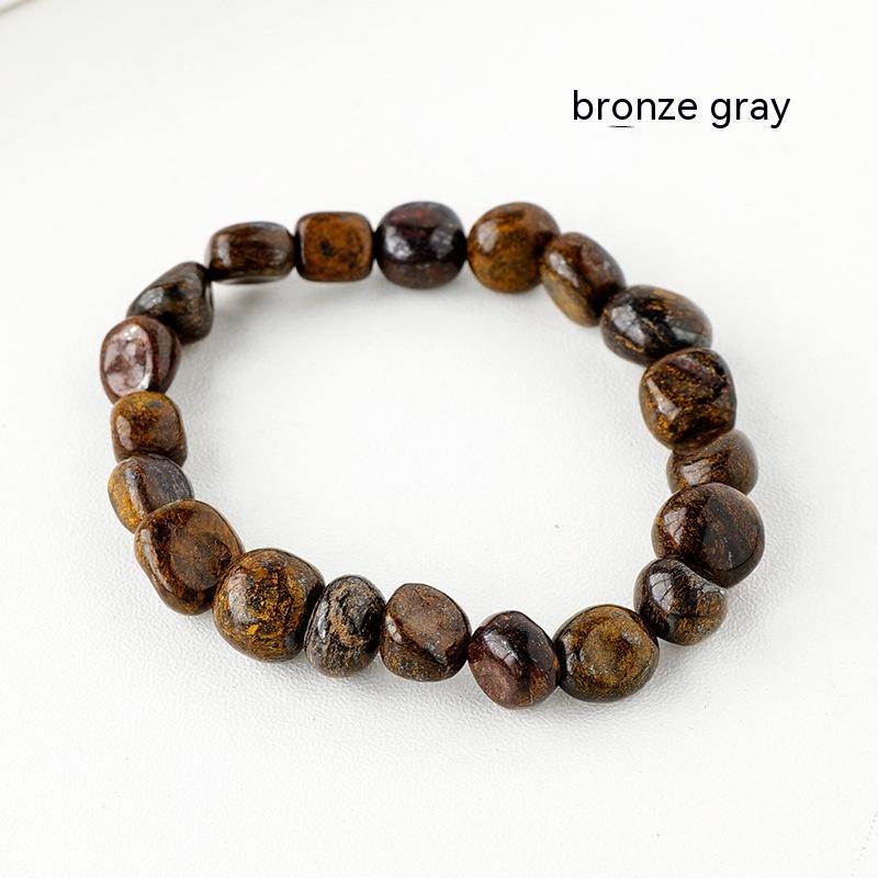 Natural Crystal Stone Rolling Stone Bracelet