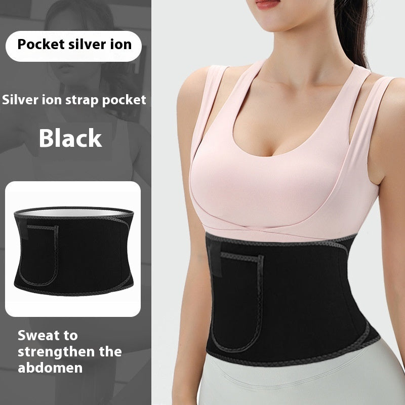 Violently Sweat Waistband Exercise Fitness Belly Contracting Weight Loss Waist Support Trainer