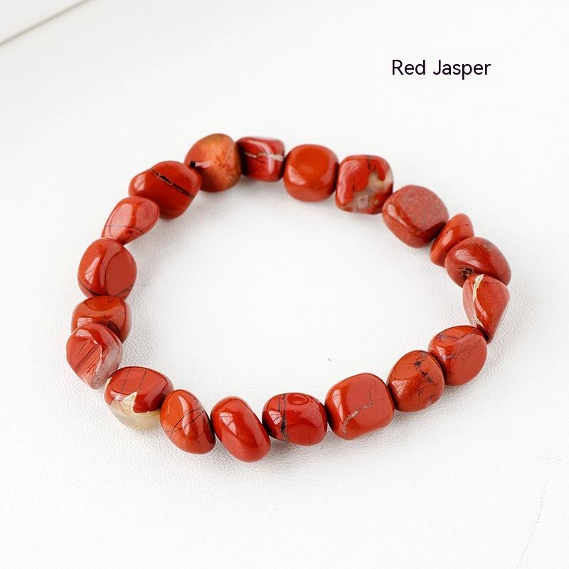 Natural Crystal Stone Rolling Stone Bracelet