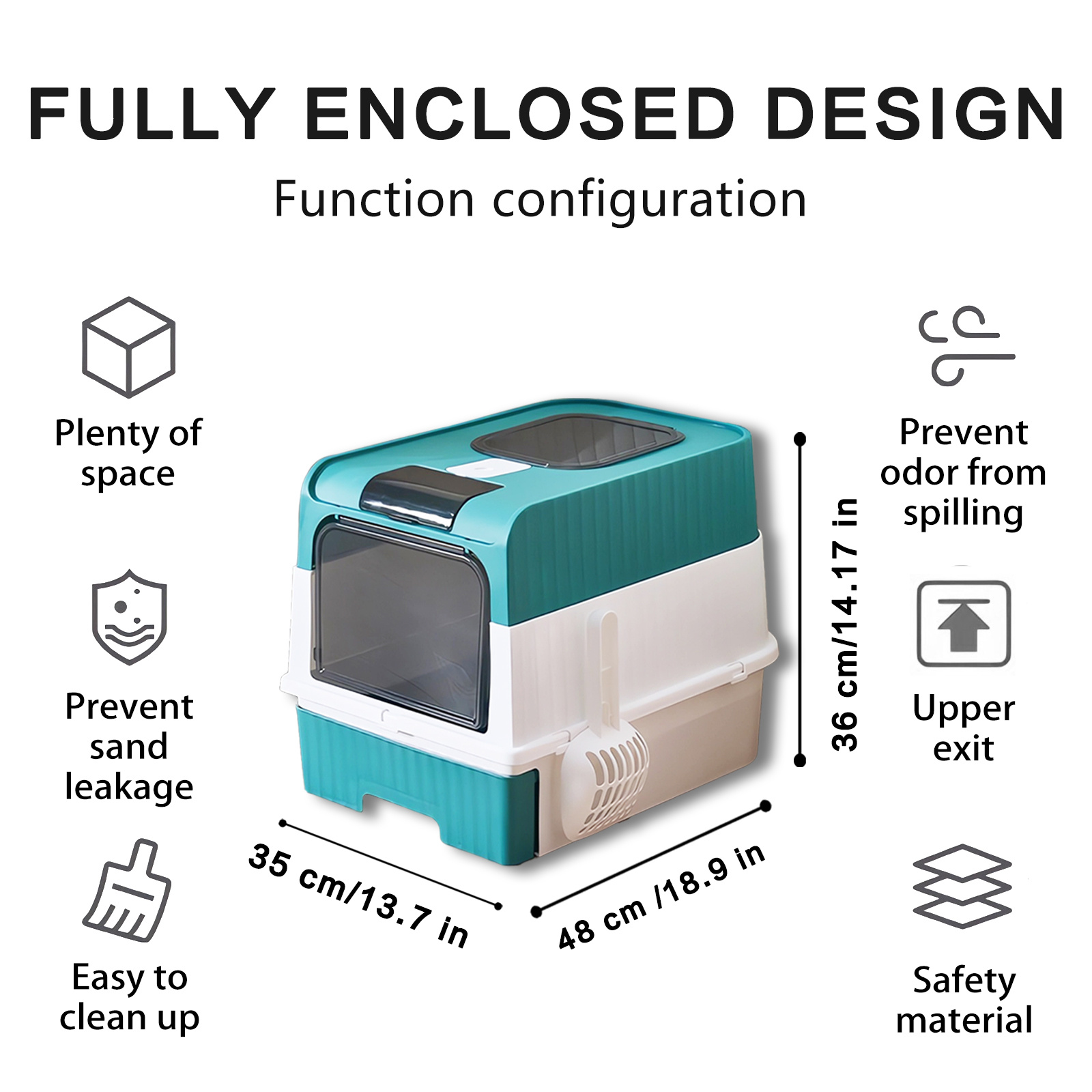 Super Large Capacity Cat Litter Box - Easy To Clean, Odorless, Leak Proof, Not Easy To Leak, Pull-out Design, Comfortable Toilet For Pets - Image 6
