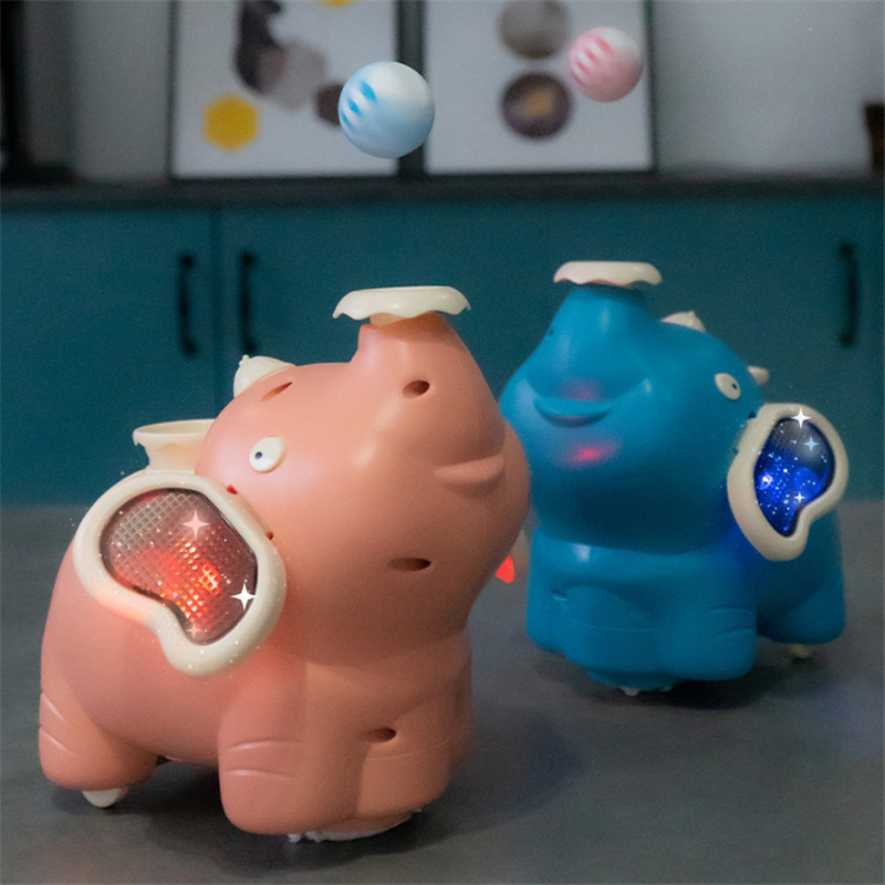 Elephant Blowing Ball Walking Toys Levitation Ball Elephant Sprayer Humidifier Lighting Musical Elephant Blowing Ball Toys - Image 5