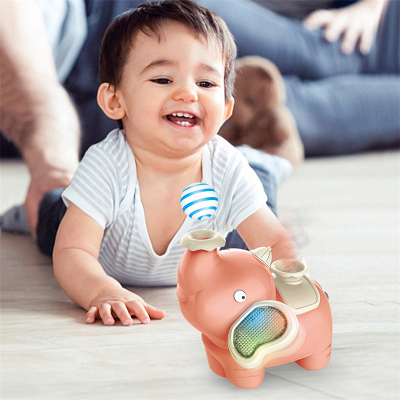 Elephant Blowing Ball Walking Toys Levitation Ball Elephant Sprayer Humidifier Lighting Musical Elephant Blowing Ball Toys - Image 2