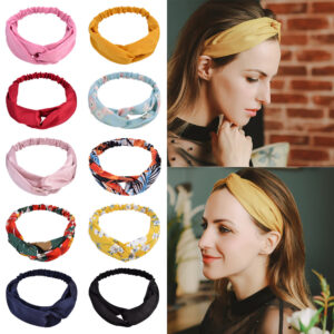 Elastic Cross Sports Headband Face Wash Makeup Headband